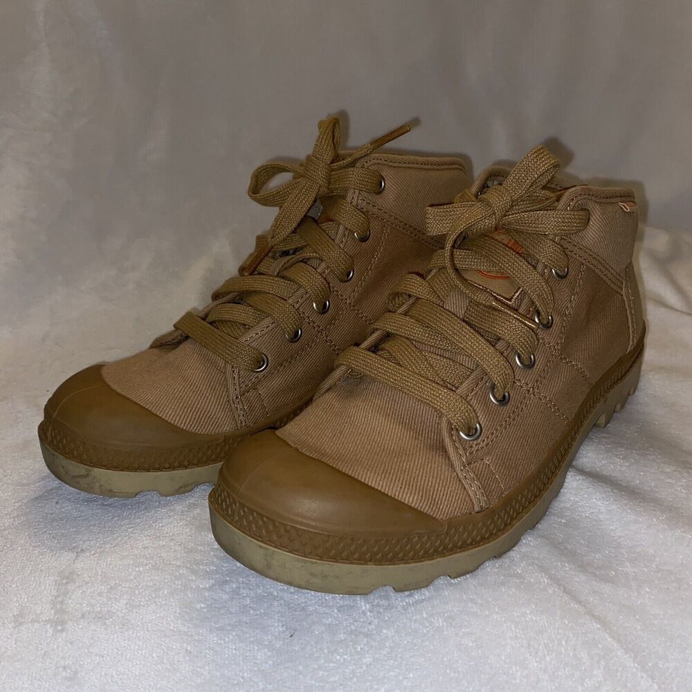 Palladium Women’s Pampa Hi Casual Shoes Sahara Tan